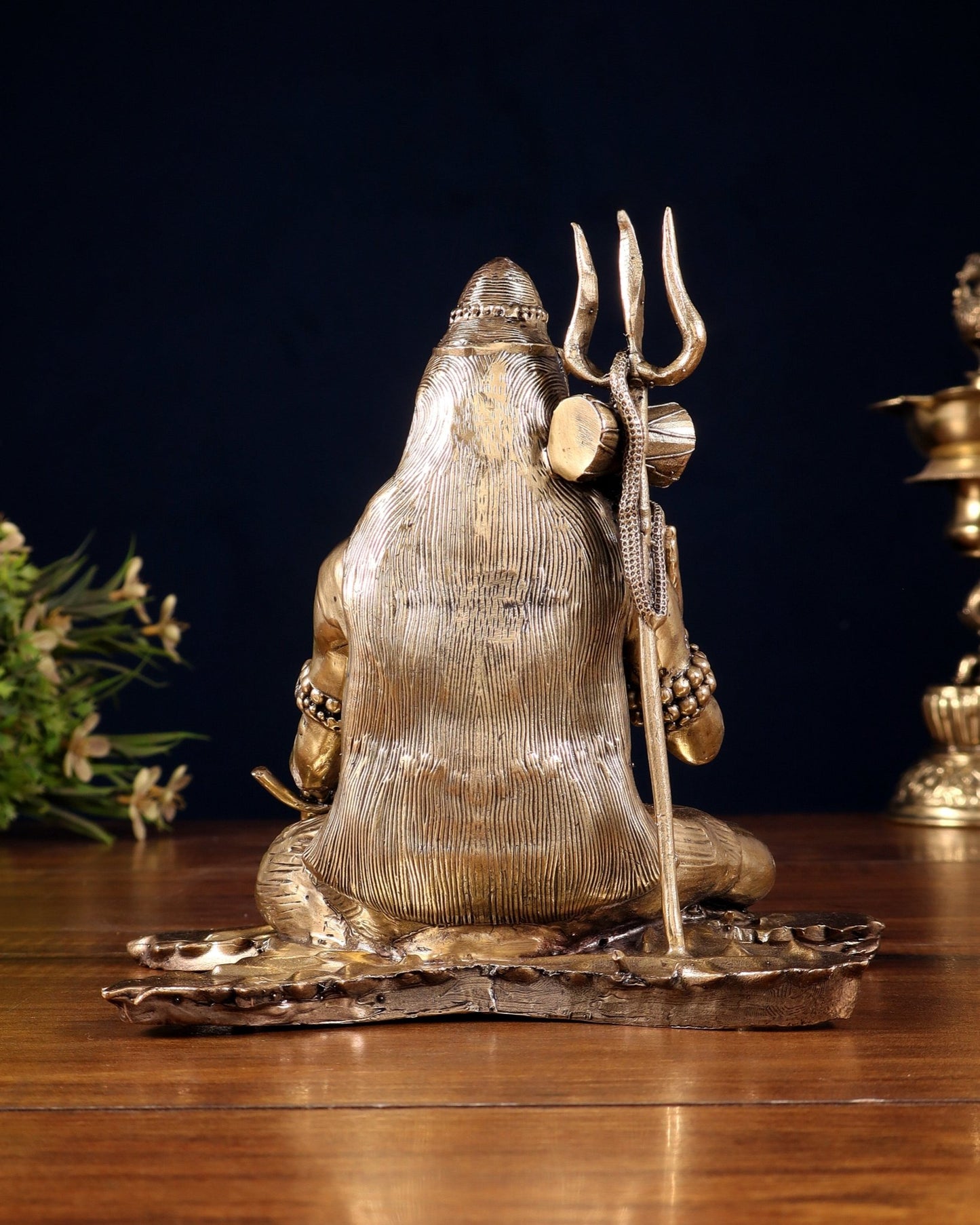 Brass Superfine Lord Shiva Statue 6.5" - Budhshiv.com