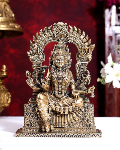 Brass Superfine Mariamman Idol – Hollow Casted 6 inch - Budhshiv.com