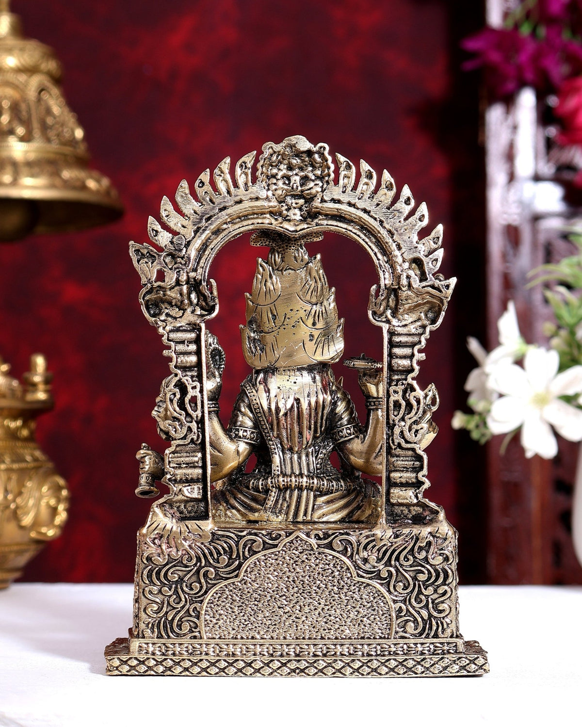 Brass Superfine Mariamman Idol – Hollow Casted 6 inch - Budhshiv.com