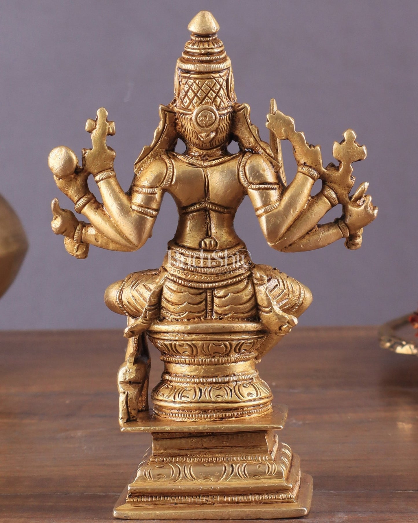 Brass Superfine Mariamman Shakti Idol 6.5" - Budhshiv.com