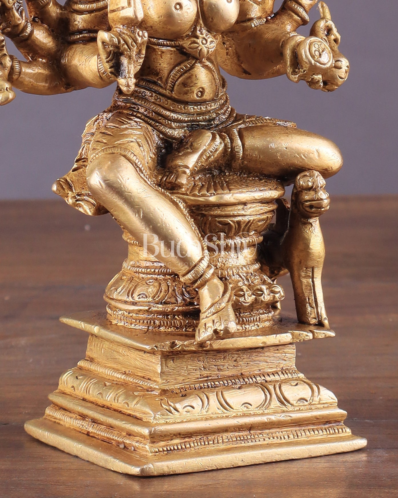 Brass Superfine Mariamman Shakti Idol 6.5" - Budhshiv.com