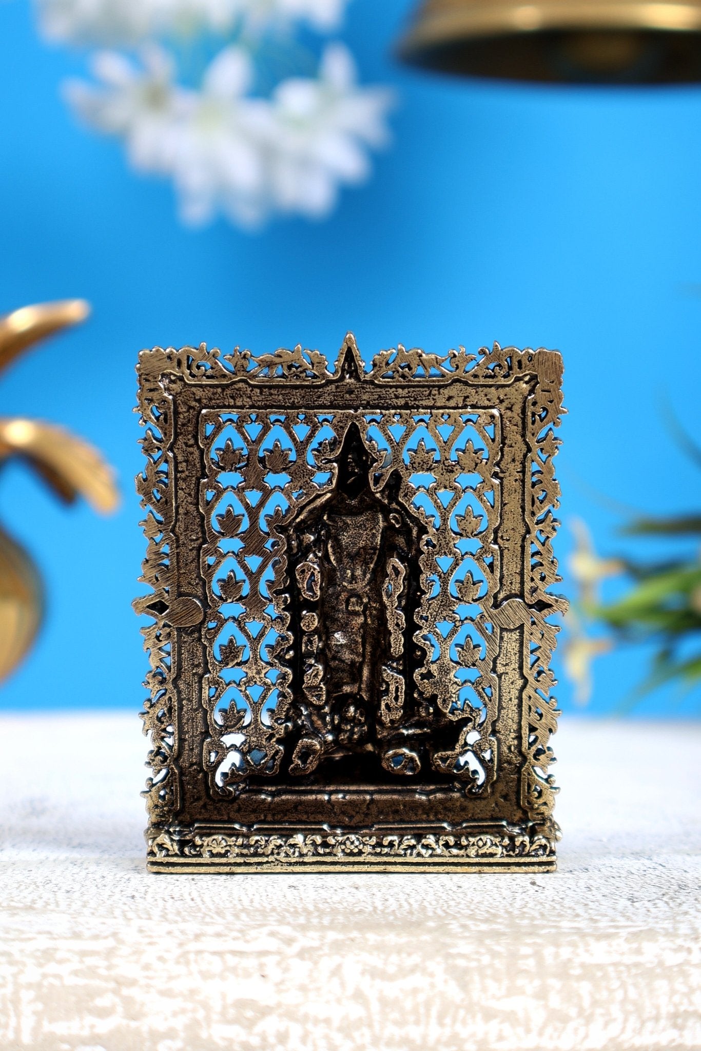 Brass Superfine Murugan Kartikeya Swamy Car Dashboard Idol (3 Inches) - Budhshiv.com