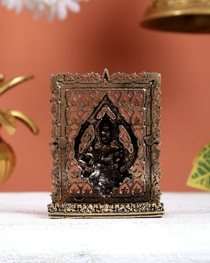 Brass Superfine Murugan Vel Car Dashboard Idol – Divine Protective Miniature (3 Inches) - Budhshiv.com
