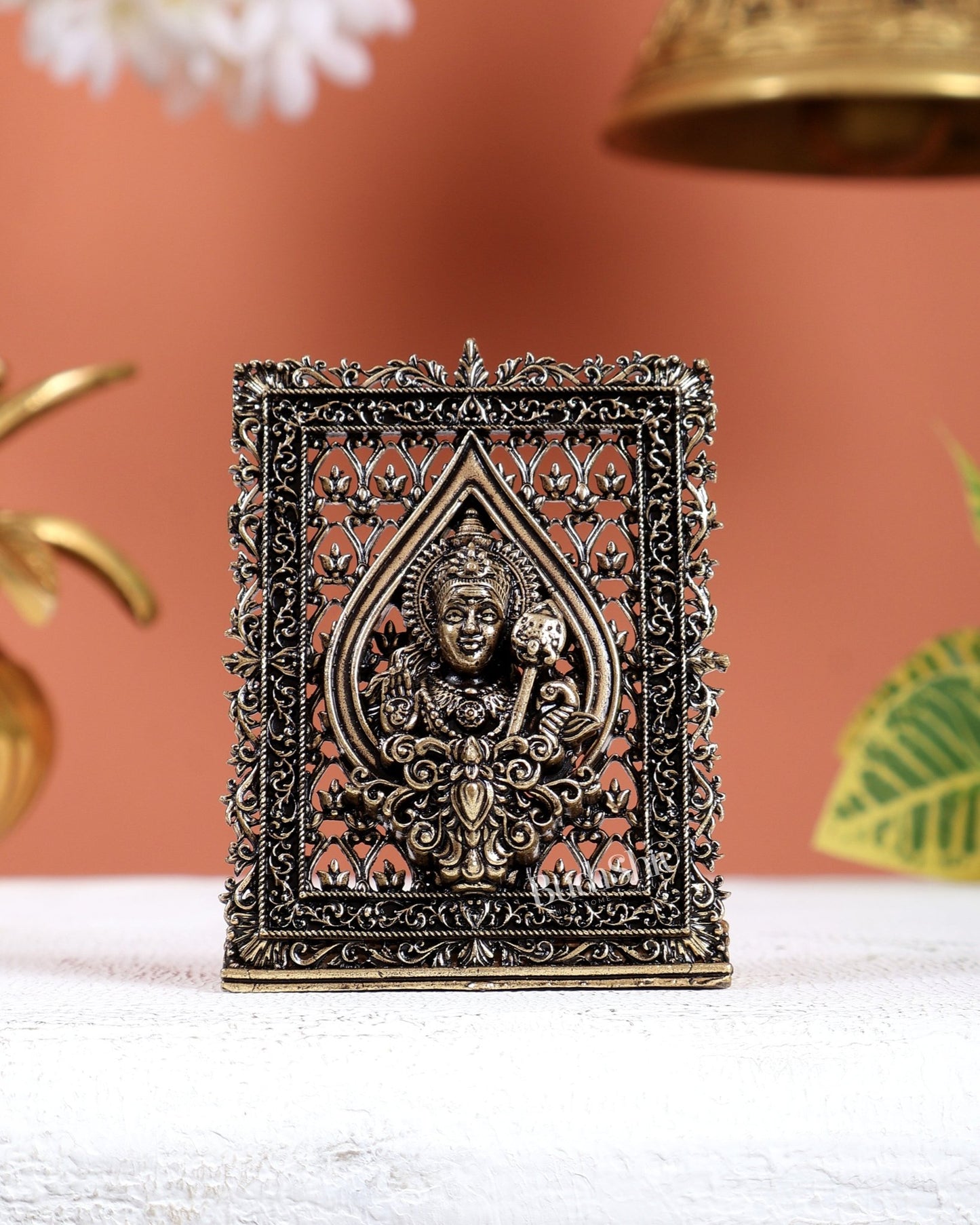 Brass Superfine Murugan Vel Car Dashboard Idol – Divine Protective Miniature (3 Inches) - Budhshiv.com