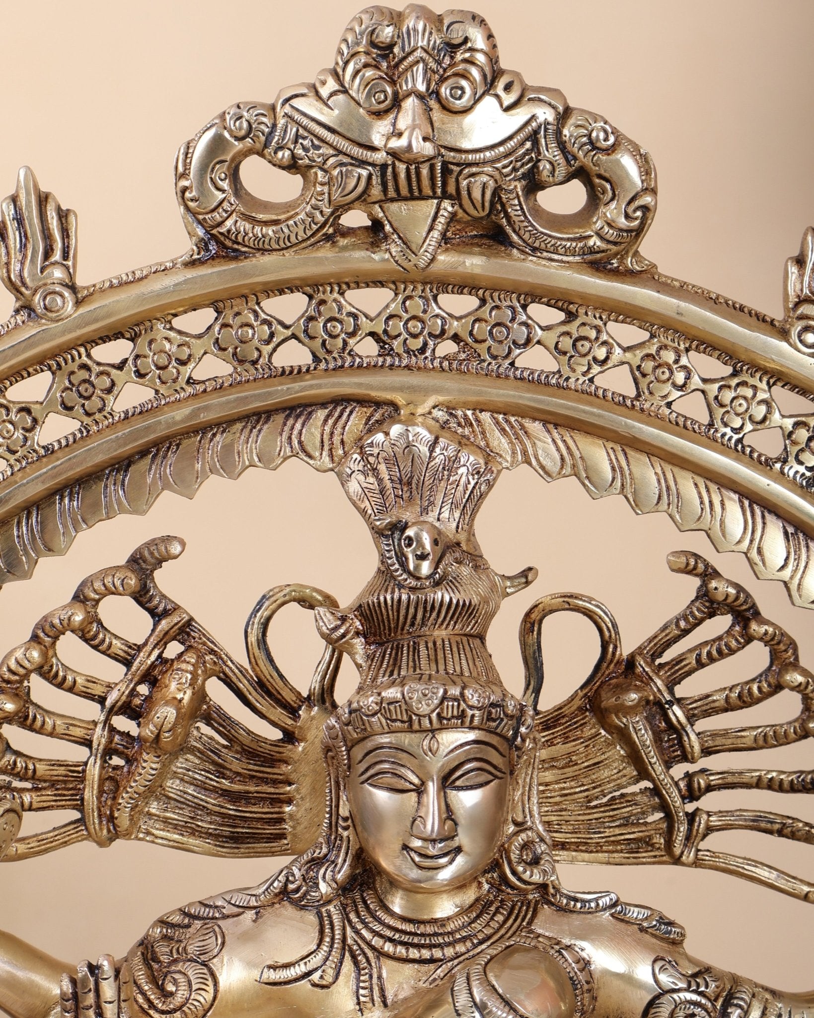 Brass Superfine Nataraja Finely Crafted Statue 24.5" - Budhshiv.com