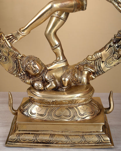Brass Superfine Nataraja Finely Crafted Statue 24.5" - Budhshiv.com