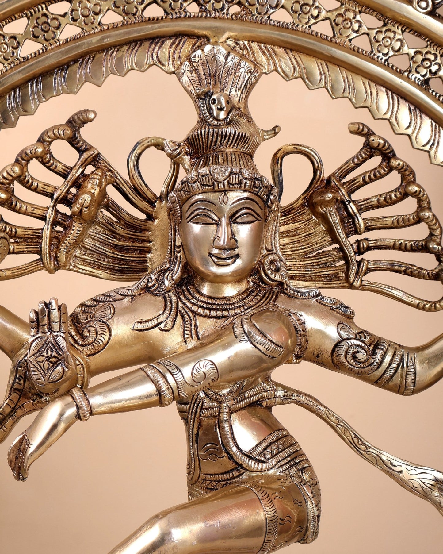 Brass Superfine Nataraja Finely Crafted Statue 24.5" - Budhshiv.com