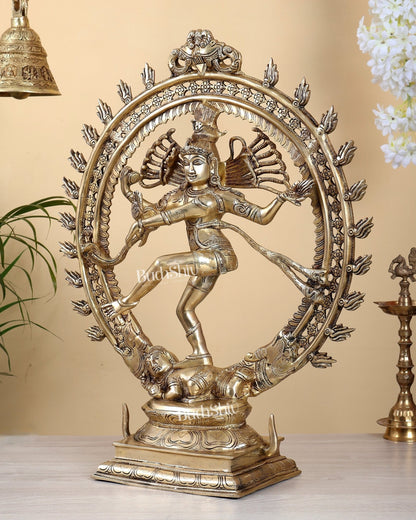 Brass Superfine Nataraja Finely Crafted Statue 24.5" - Budhshiv.com