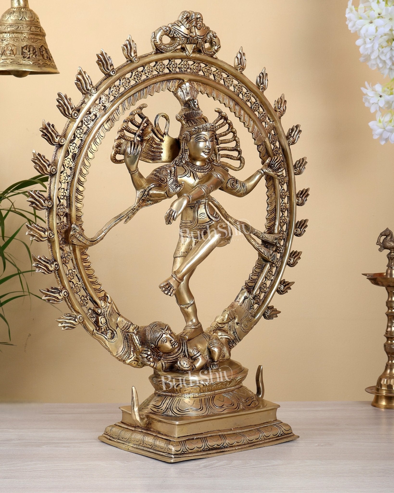 Brass Superfine Nataraja Finely Crafted Statue 24.5" - Budhshiv.com