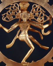 Brass Superfine Nataraja Statue - 11.5" enhanced Sculpture - Budhshiv.com