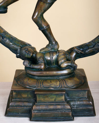 Brass Superfine Nataraja Statue 25" Chola bronze antique tone - Budhshiv.com