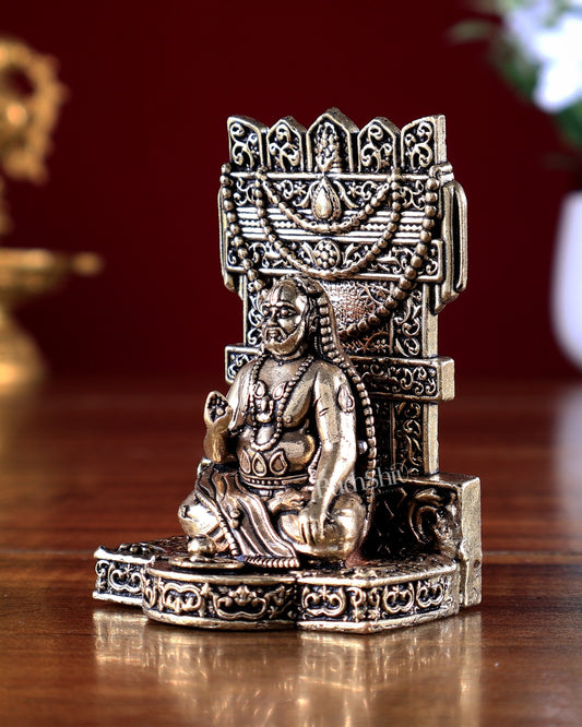 Brass Superfine Raghavendra Swamy Idol 3 inch - Budhshiv.com