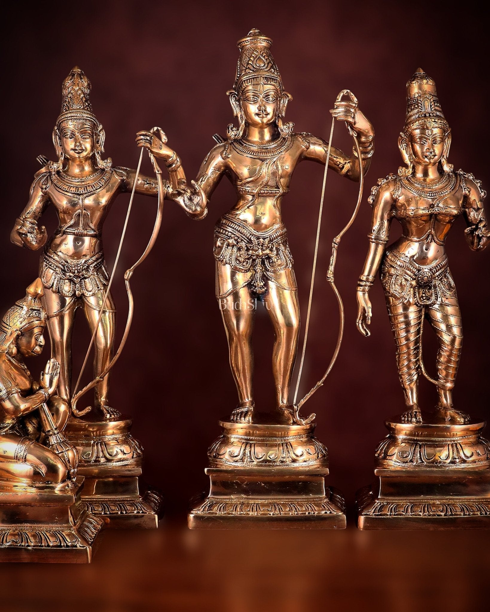 Brass Superfine Ram Darbar 23 inch/ 2 feet antique charm - Budhshiv.com
