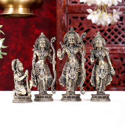 Brass Superfine Ram Darbar Idols Set 5.2 inch - Budhshiv.com
