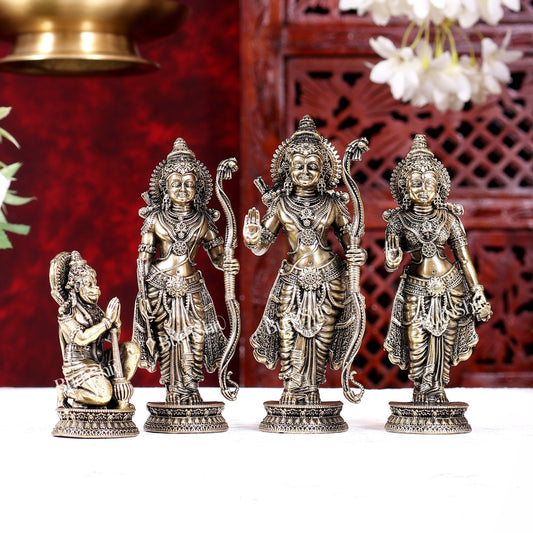 Brass Superfine Ram Darbar Idols Set 5.2 inch - Budhshiv.com