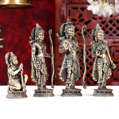 Brass Superfine Ram Darbar Idols Set 5.2 inch - Budhshiv.com