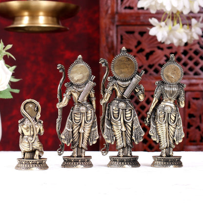Brass Superfine Ram Darbar Idols Set 5.2 inch - Budhshiv.com