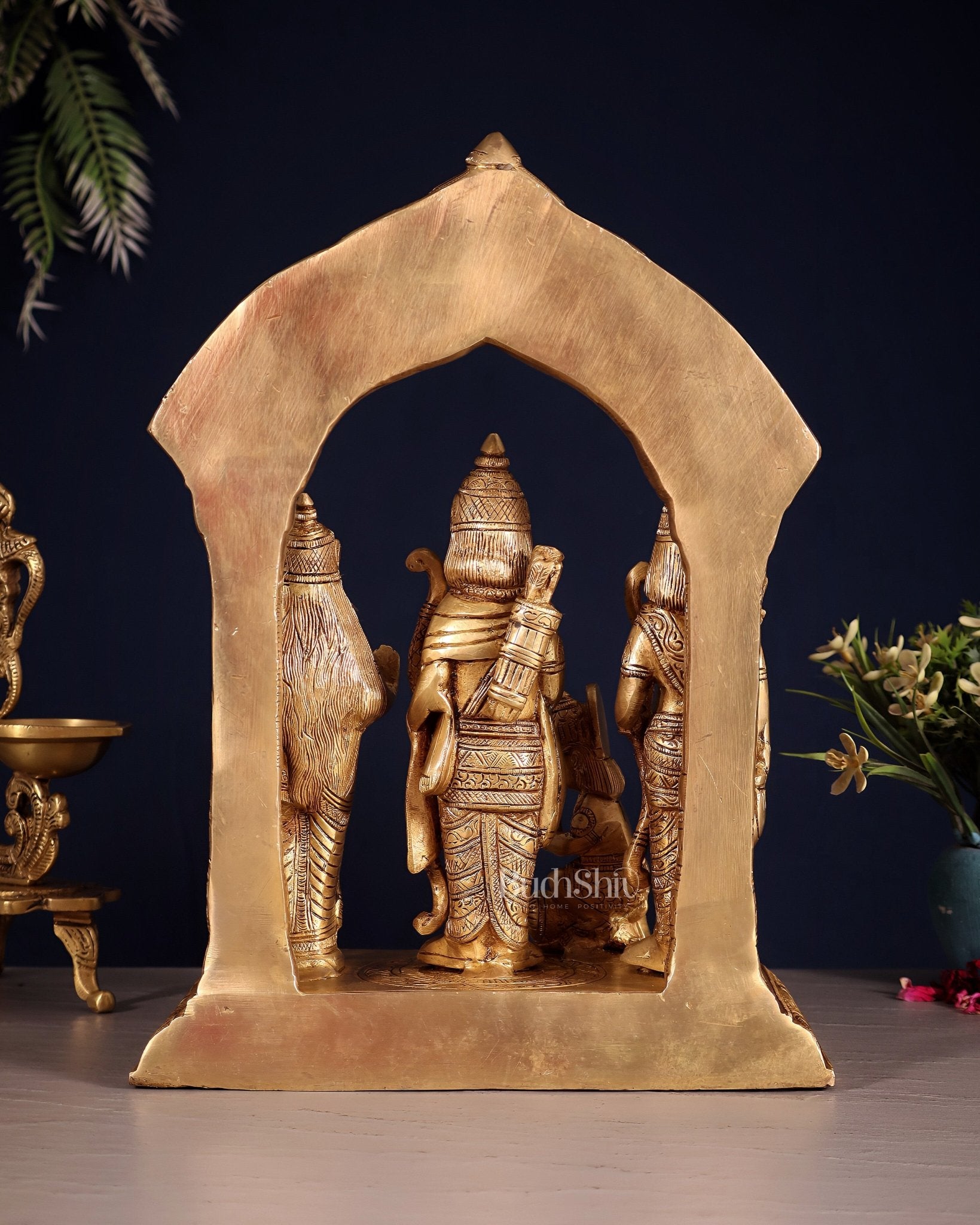 Brass superfine Ram Darbar Statue 12 inch - Budhshiv.com