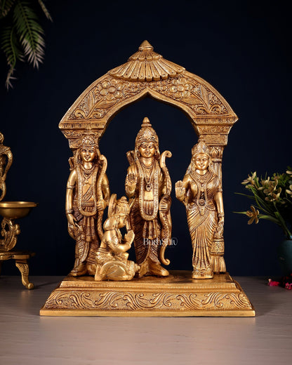 Brass superfine Ram Darbar Statue 12 inch - Budhshiv.com