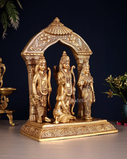 Brass superfine Ram Darbar Statue 12 inch - Budhshiv.com