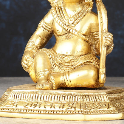 Brass superfine Ram Lalla idol 6 inch - Budhshiv.com