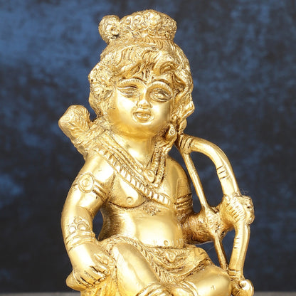 Brass superfine Ram Lalla idol 6 inch - Budhshiv.com