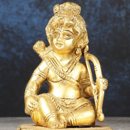 Brass superfine Ram Lalla idol 6 inch - Budhshiv.com