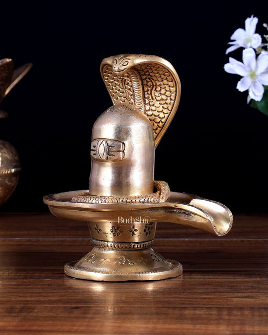 Brass Superfine Shiv Ling 6 inch - Budhshiv.com