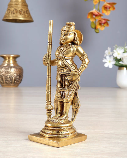 Brass Superfine Udupi Krishna Idol - 6.5" Elegant Sculpture - Budhshiv.com