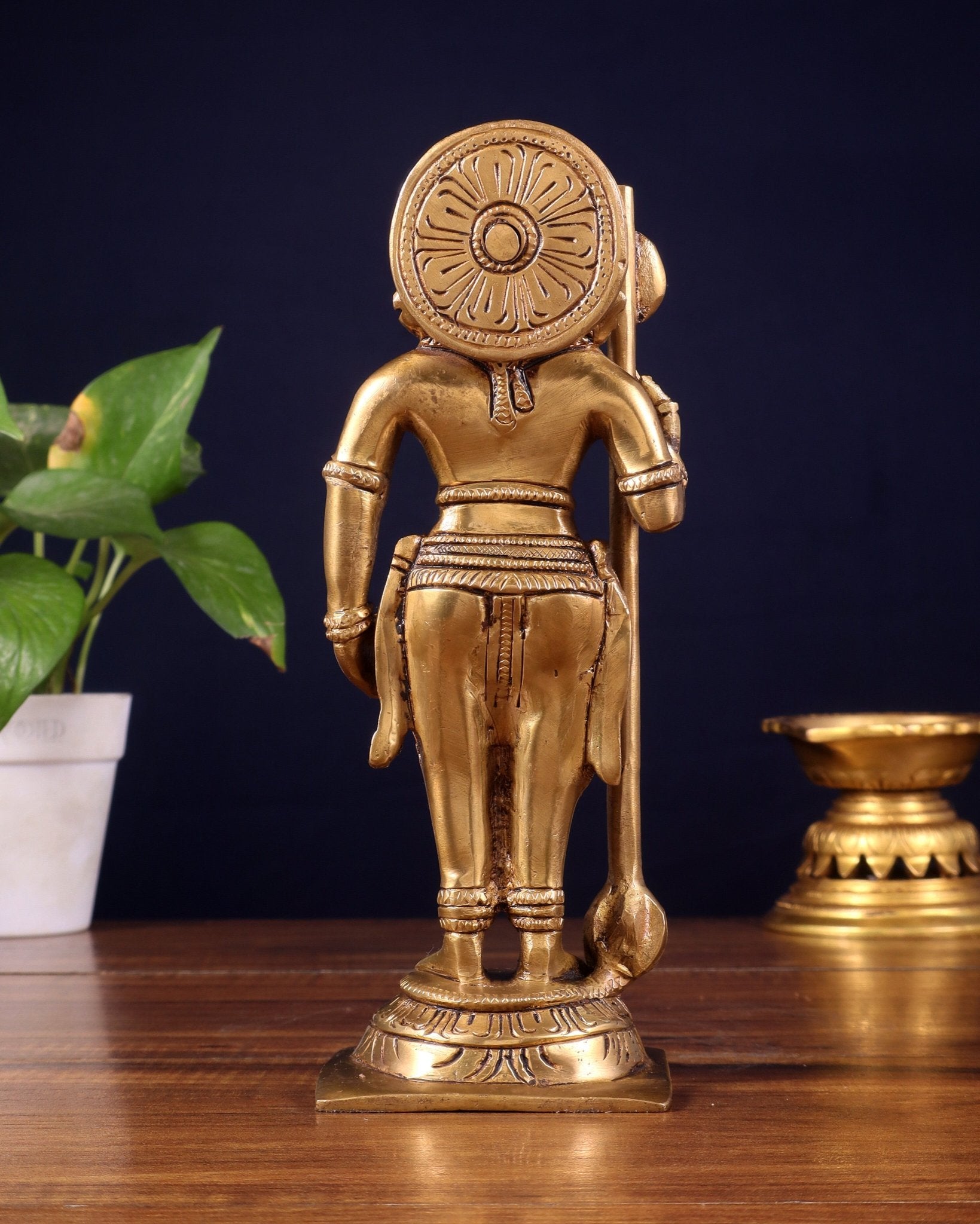 Brass Superfine Udupi Krishna Idol | 9" Height - Budhshiv.com
