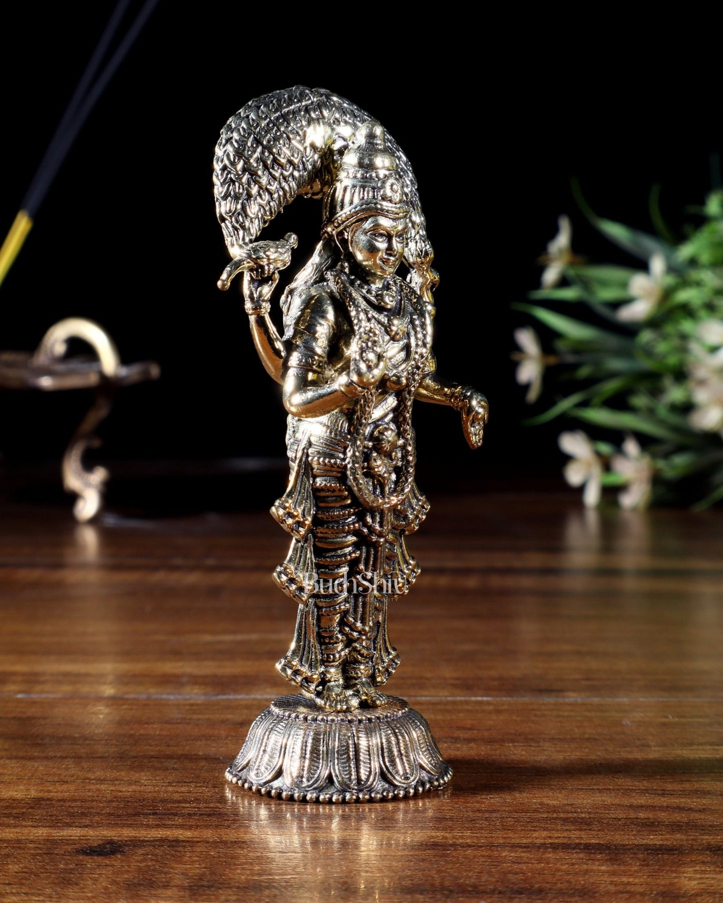 Brass Superfine Vasavi Kanyaka Idol – 3.5 Inch | Miniature Statue - Budhshiv.com