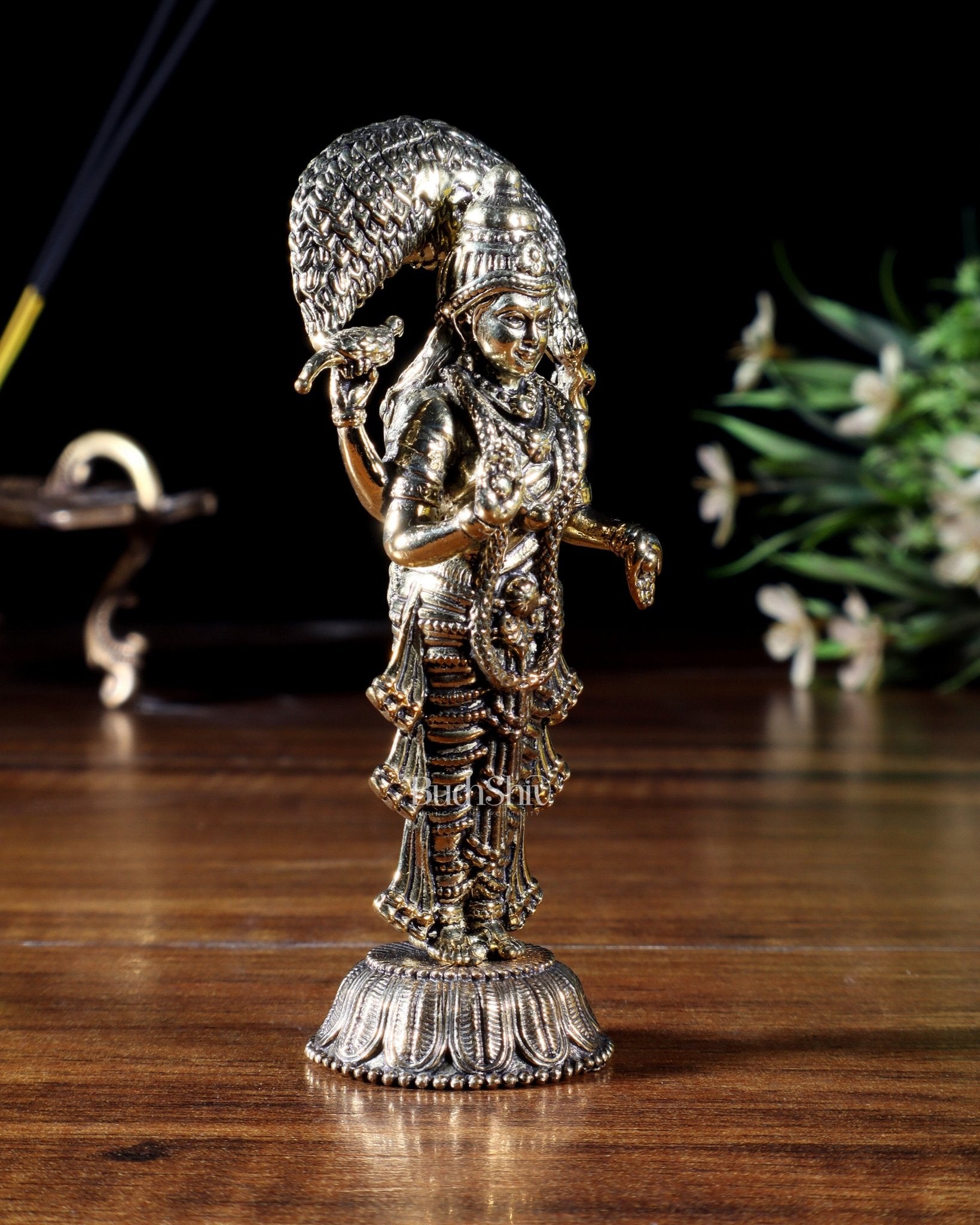 Brass Superfine Vasavi Kanyaka Idol – 3.5 Inch | Miniature Statue - Budhshiv.com