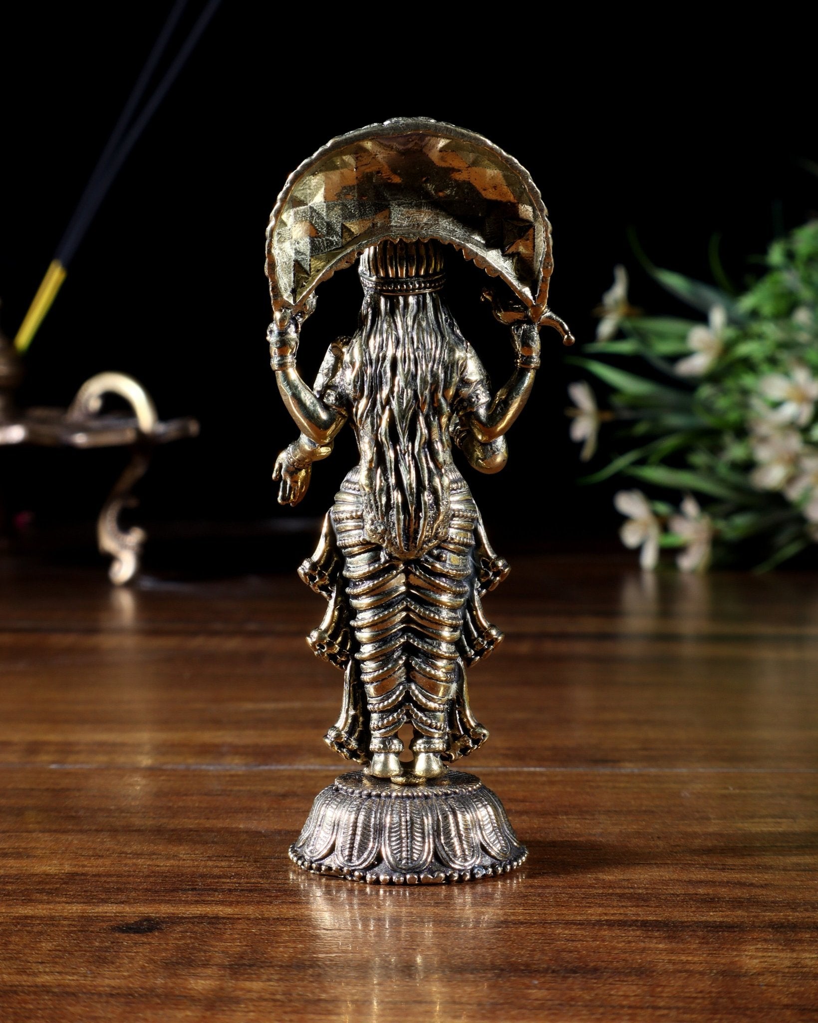 Brass Superfine Vasavi Kanyaka Idol – 3.5 Inch | Miniature Statue - Budhshiv.com