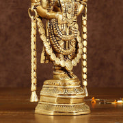 Brass Tirupati Balaji Idol | Height: 9 inch - Budhshiv.com