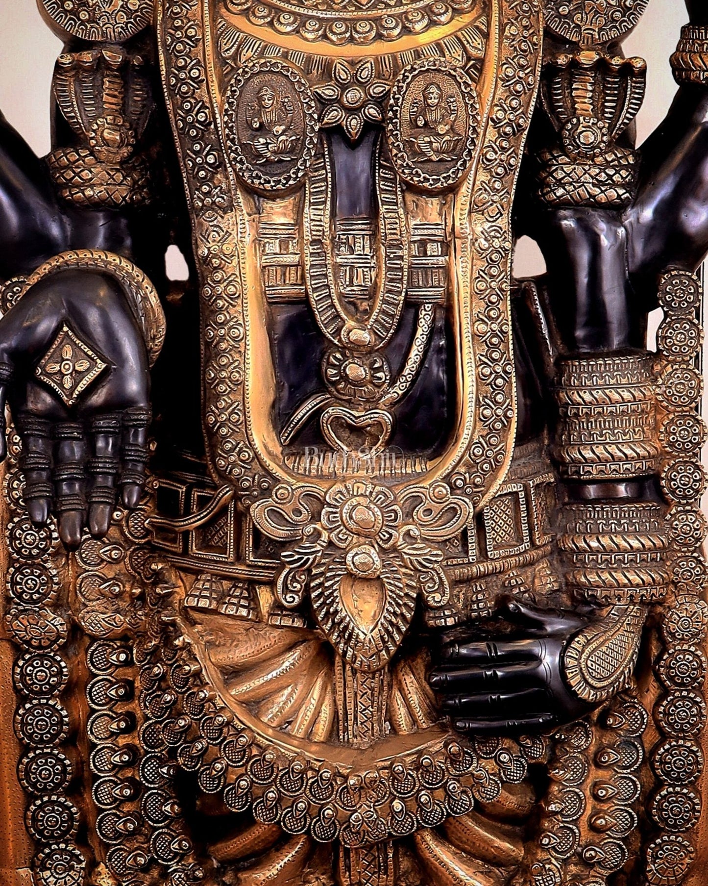 Brass Tirupati Balaji Lord Venkateshwara Swamy 6 Feet Statue - Budhshiv.com