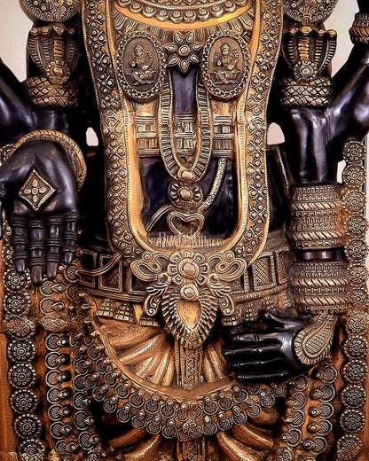 Brass Tirupati Balaji Lord Venkateshwara Swamy 6 Feet Statue - Budhshiv.com