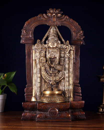 Brass Tirupati Balaji Lord Venkateshwara Swamy idol 20 inch - Budhshiv.com