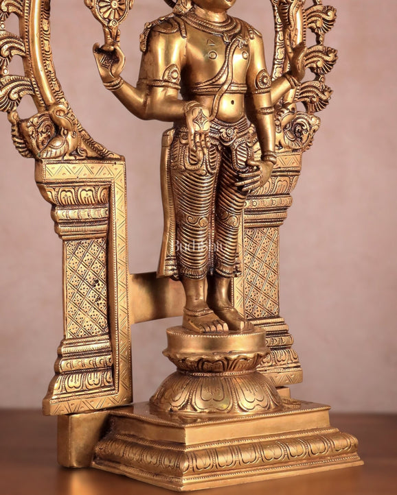 Brass Tirupati Balaji Lord Venkateshwara Swamy idol - Budhshiv.com