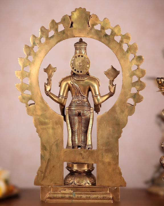 Brass Tirupati Balaji Lord Venkateshwara Swamy idol - Budhshiv.com