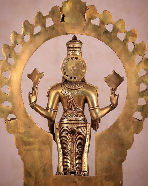 Brass Tirupati Balaji Lord Venkateshwara Swamy idol - Budhshiv.com