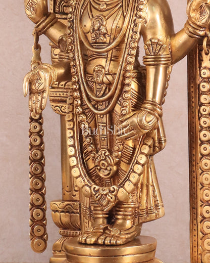 Brass Tirupati Balaji Lord Venkateshwara Swamy statue 16 inch - Budhshiv.com