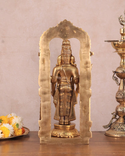 Brass Tirupati Balaji Lord Venkateshwara Swamy statue 16 inch - Budhshiv.com
