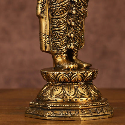 Brass Tirupati Balaji Statue | 12" Height | Divine Elegance - Budhshiv.com