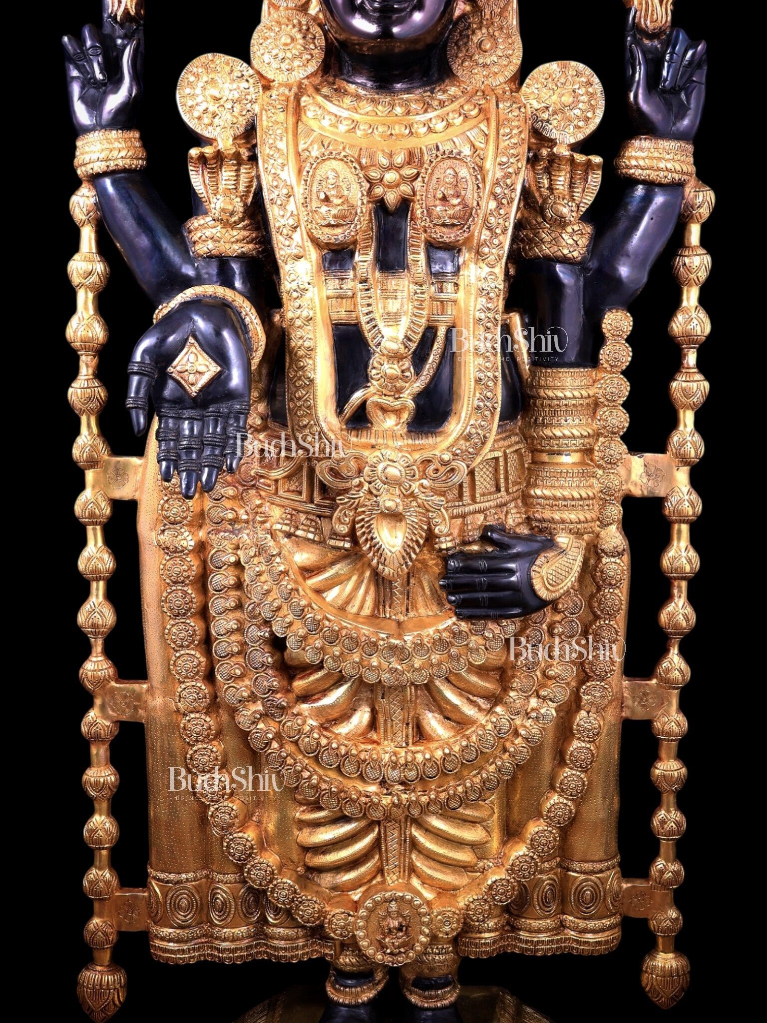 Brass Tirupati Balaji Statue 69 inch - Budhshiv.com