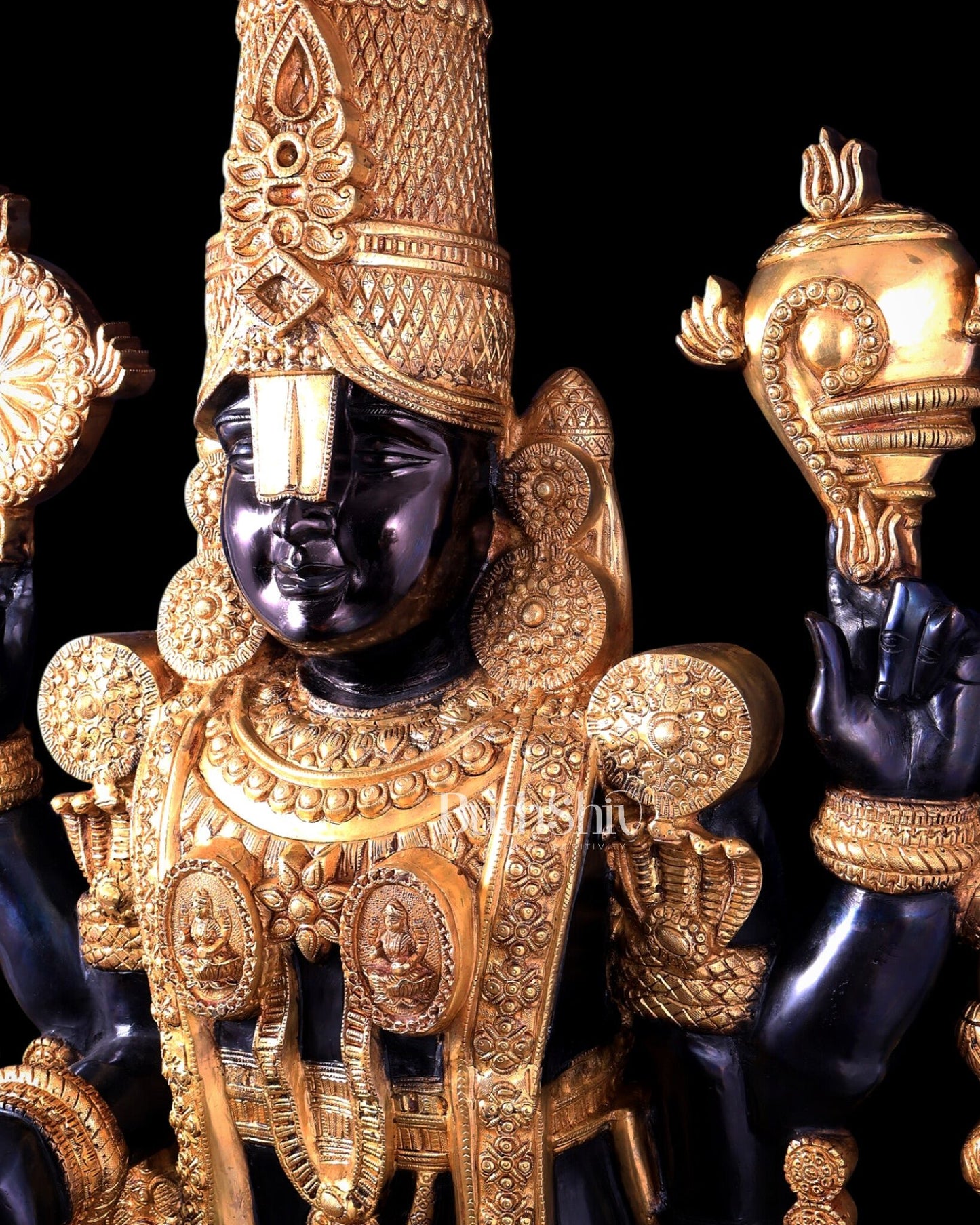 Brass Tirupati Balaji Statue 69 inch - Budhshiv.com
