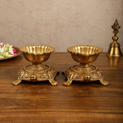 Brass Tortoise Diya Lamp 6 inch - Budhshiv.com