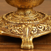 Brass Tortoise Diya Lamp 6 inch - Budhshiv.com