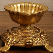 Brass Tortoise Diya Lamp 6 inch - Budhshiv.com