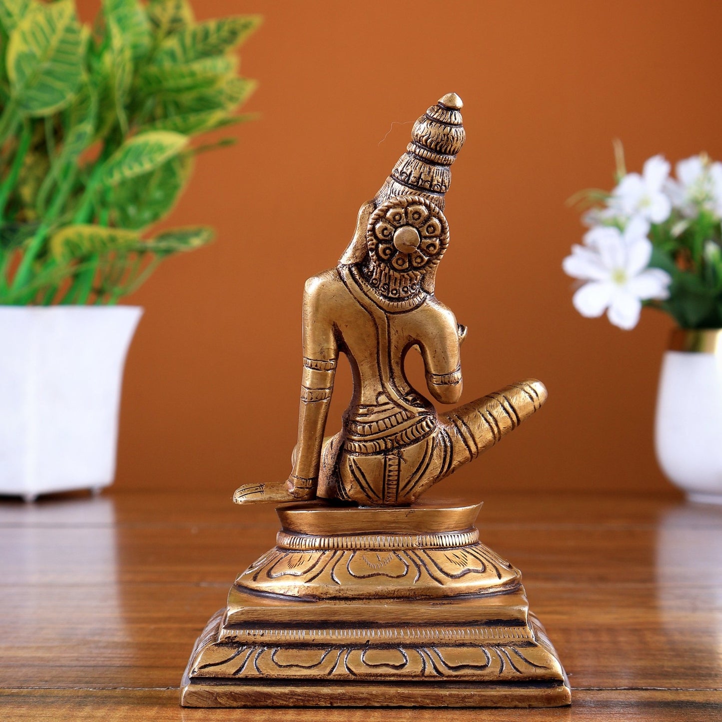 Brass Uma Parvati Bhoga Shakti Idol – Butter Gold Tone 5.5 inch - Budhshiv.com