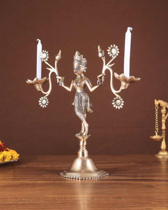 Brass Unique Adjustable Tribal Holder – Rare Find - Budhshiv.com